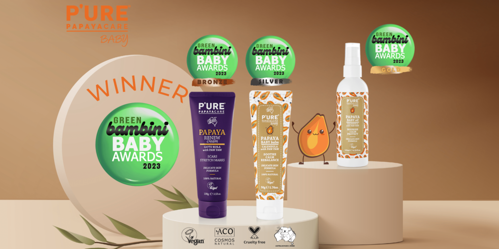 P’URE Papayacare Giành Giải Thưởng Toàn Cầu Bambini Baby Awards